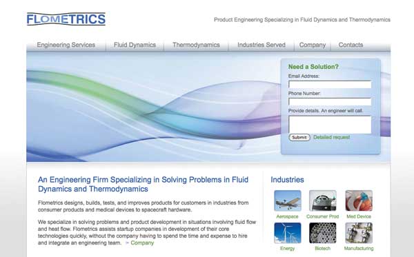 Website design for Carlsbad engineering company
