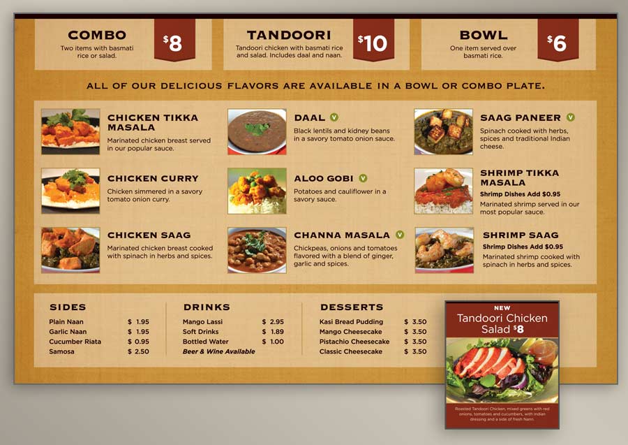 menu board design