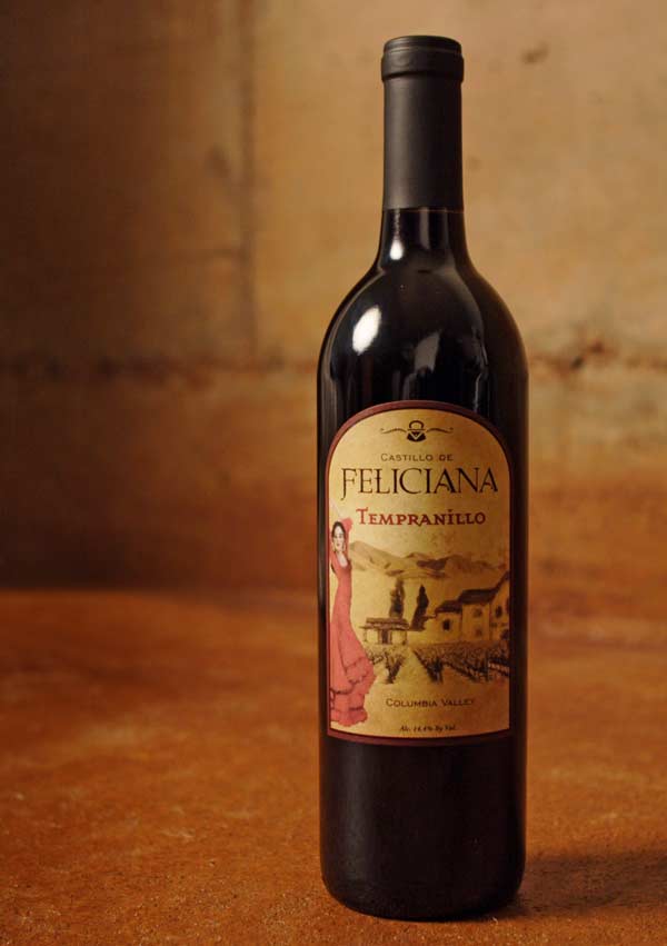 Wine label design for Washington State winery